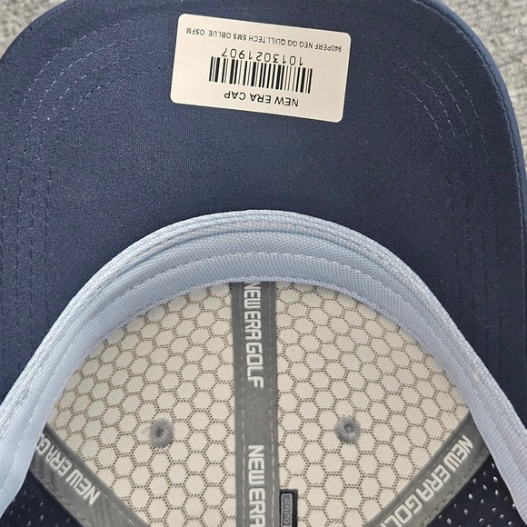 New Era Golf Cap OS Blue Gray Hat USA UK Flag‎ Athleisure Golfcore 9FORTY Active - Picture 5 of 6